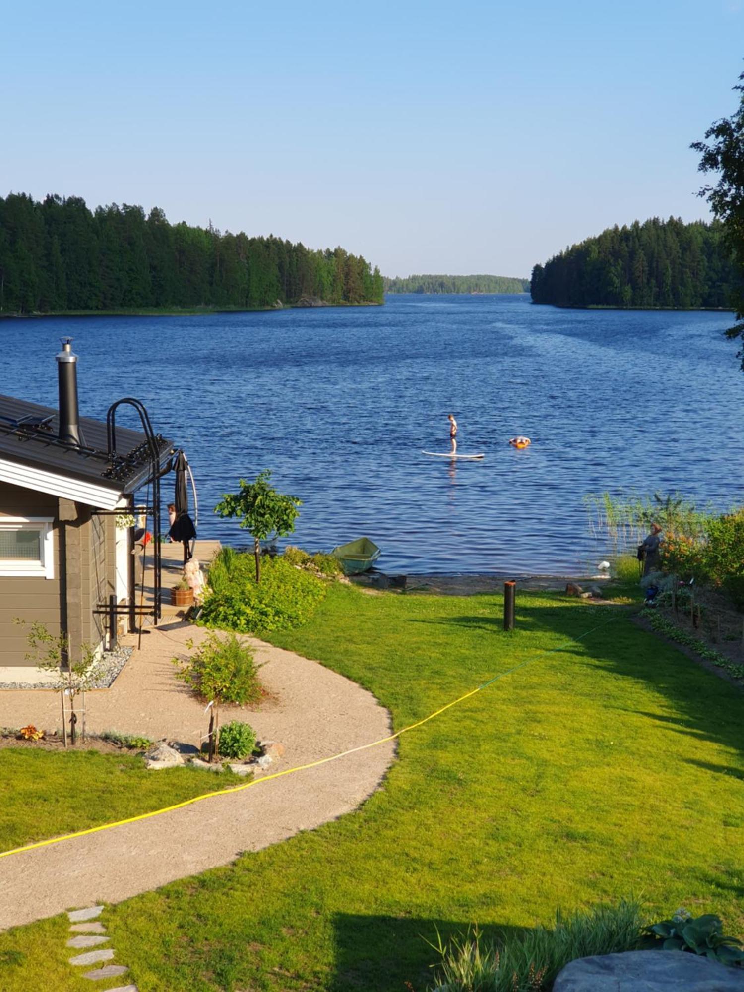 Stunning Log Cabin 45M2 On The Shore Of Kallavesi. Куопио Экстерьер фото