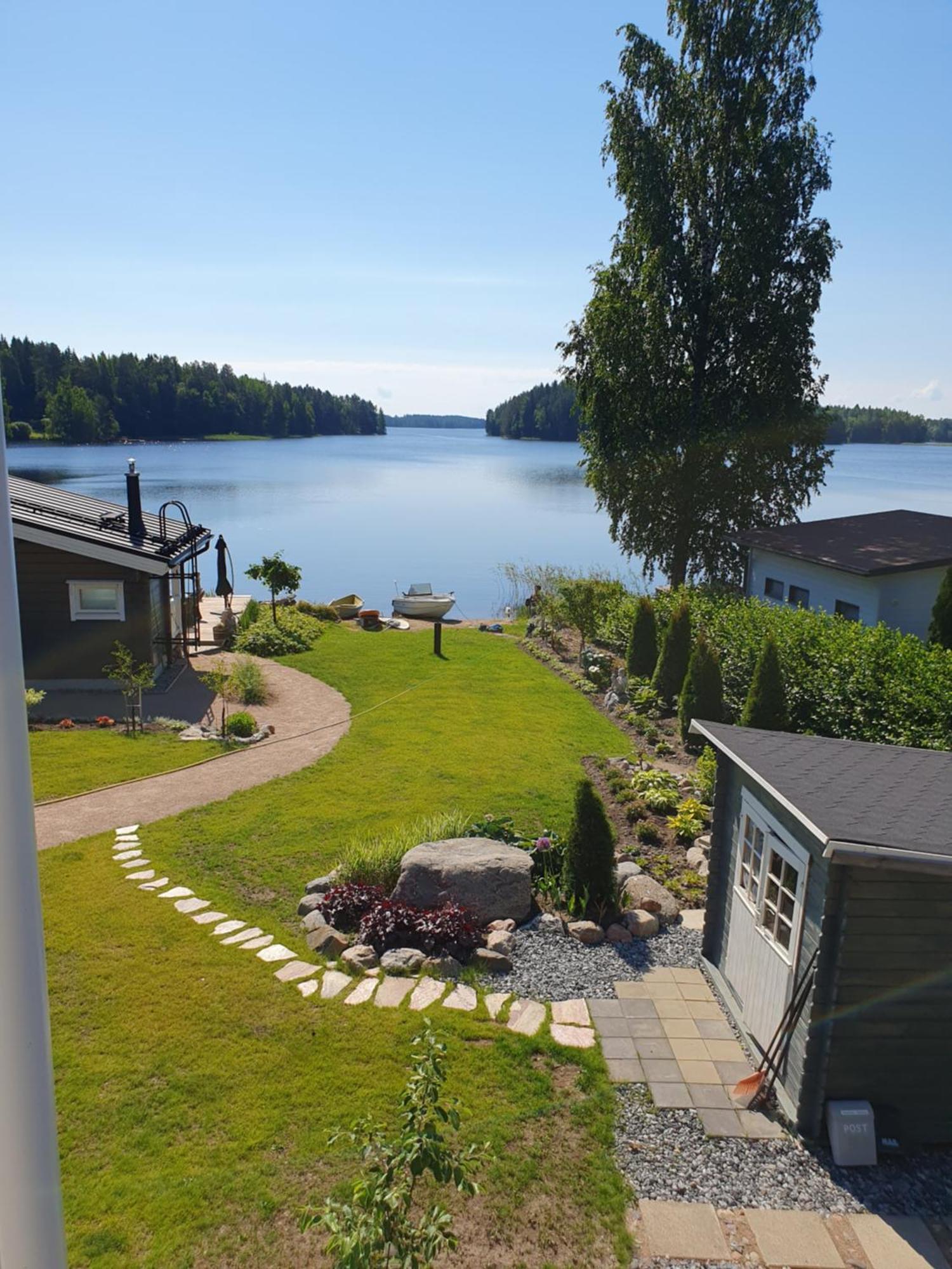 Stunning Log Cabin 45M2 On The Shore Of Kallavesi. Куопио Экстерьер фото