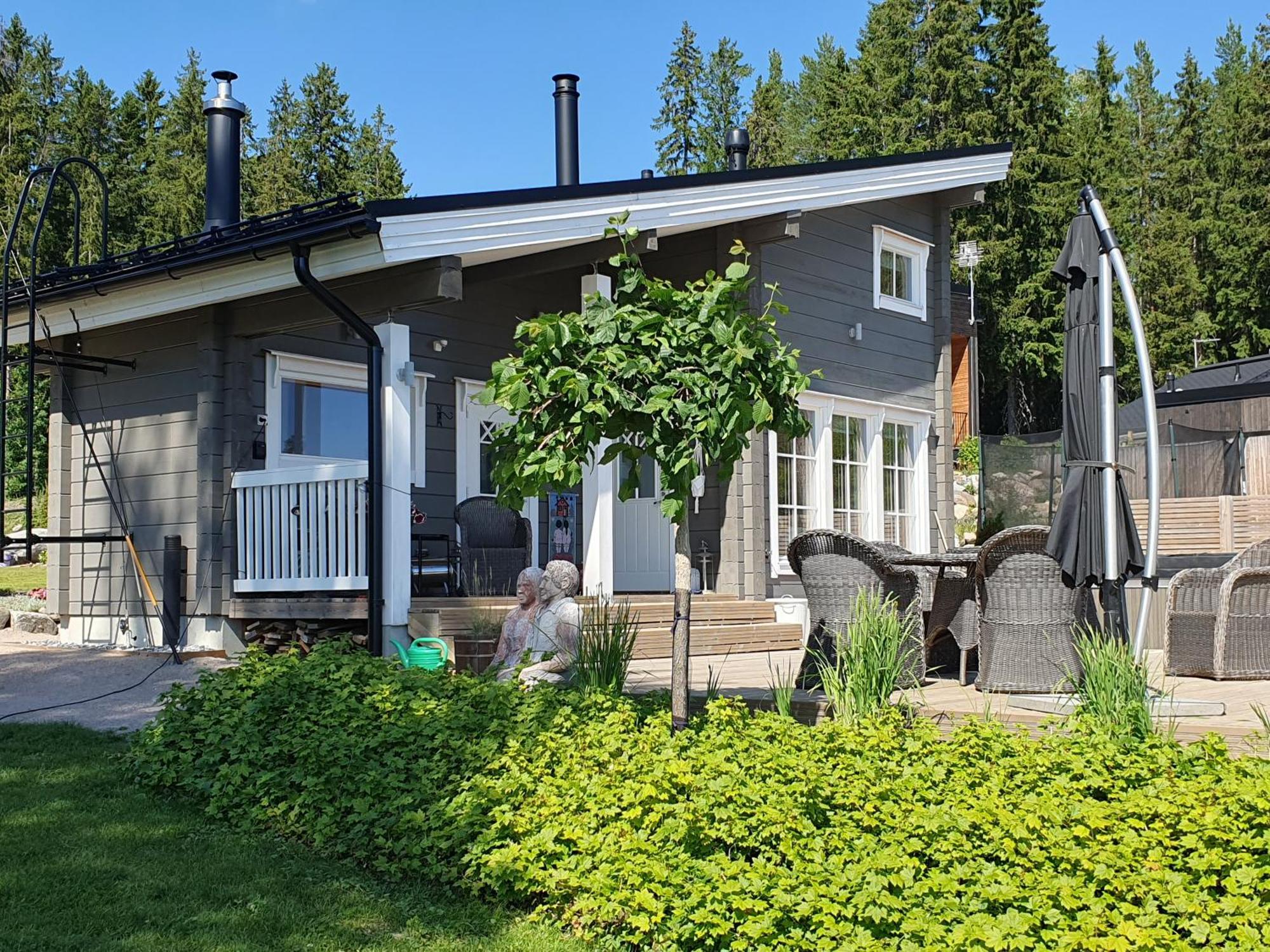 Stunning Log Cabin 45M2 On The Shore Of Kallavesi. Куопио Экстерьер фото